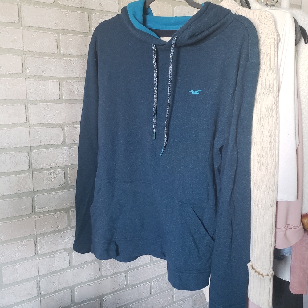 Blue holister hoodie